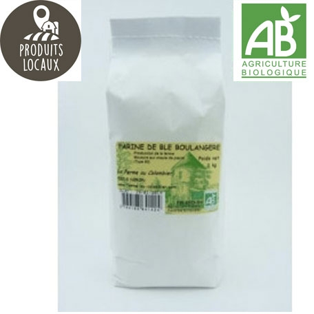 Farine de blé boulangère (T80)BIO (1kg)