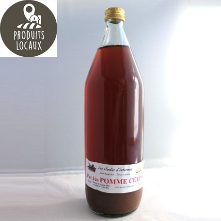 Jus de pomme cerise 1L