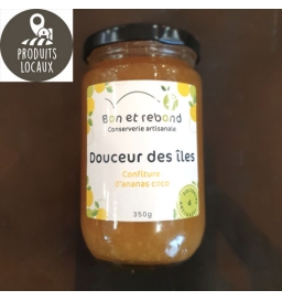 Confiture d'ananas coco (350g)