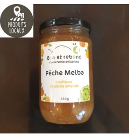 Confiture de pêche amande (350g)