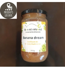 Confiture de banane rhum raisin (350g)