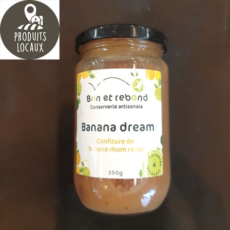 Confiture de banane / fraise (350g)
