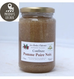 Confiture pomme poire et noix