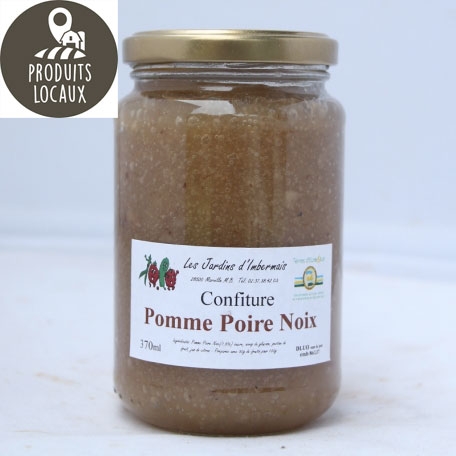 Confiture pomme poire et noix