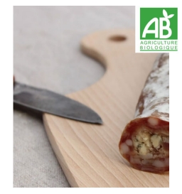 Saucisson sec de porc au bleu d'auvergne BIO