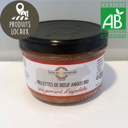 Rillettes de boeuf ANGUS BIO au piment d'espelette