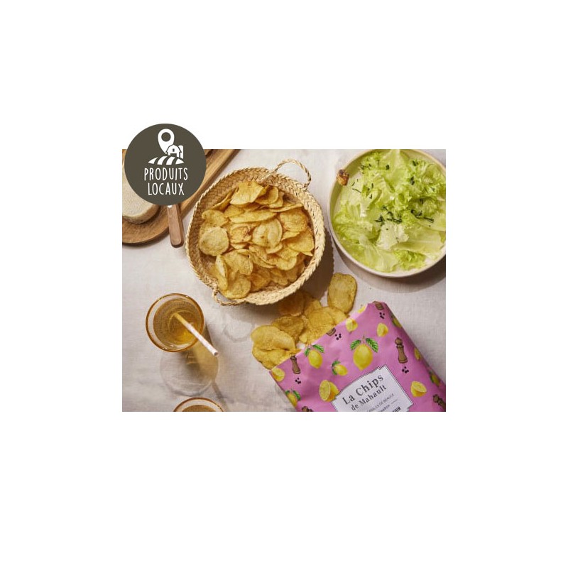 Chips artisanales de Beauce citron & poivre (150g) Chips artisanales de Beauce citron & poivre (150g)