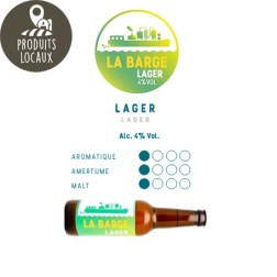 Bière La barge Lager (33 cl)