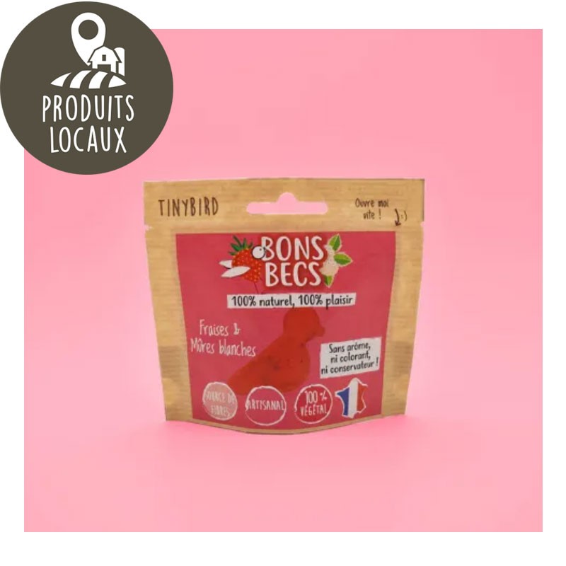 BonsBecs Fraises et mûres blanches 40g BonsBecs Fraises et mûres blanches 40g